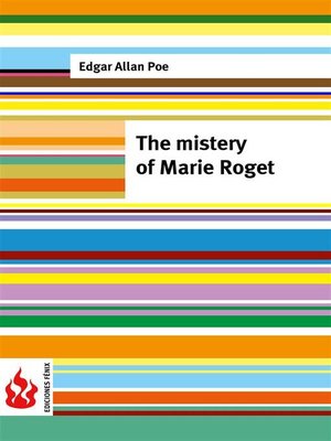 cover image of The mistery of Marie Roget (low cost). Limited edition